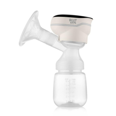 Молокоотсос электрический с бутылочкой Roxy Kids RBRP-201-B Бежевый 01